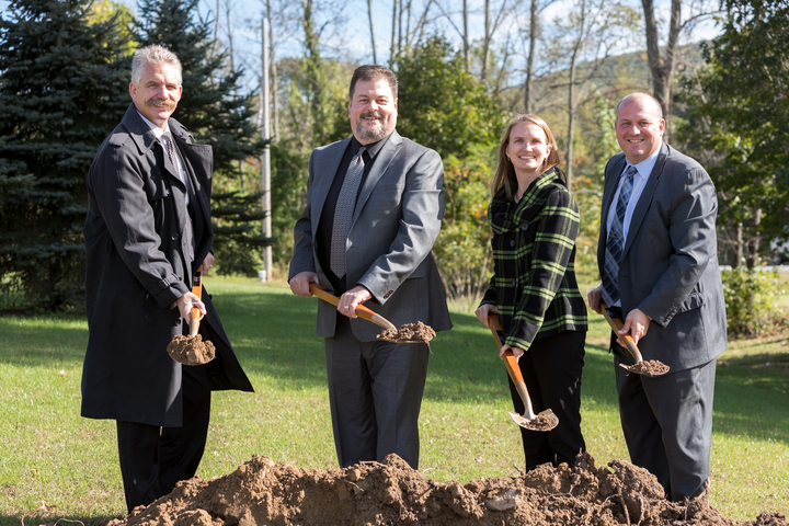 UGI and Tunkhannock officials break ground at a GET expansion project.