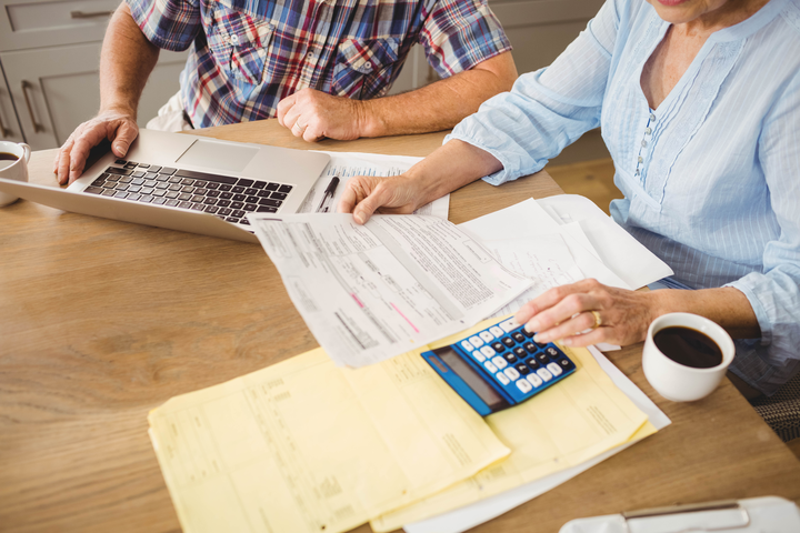 people paying bills