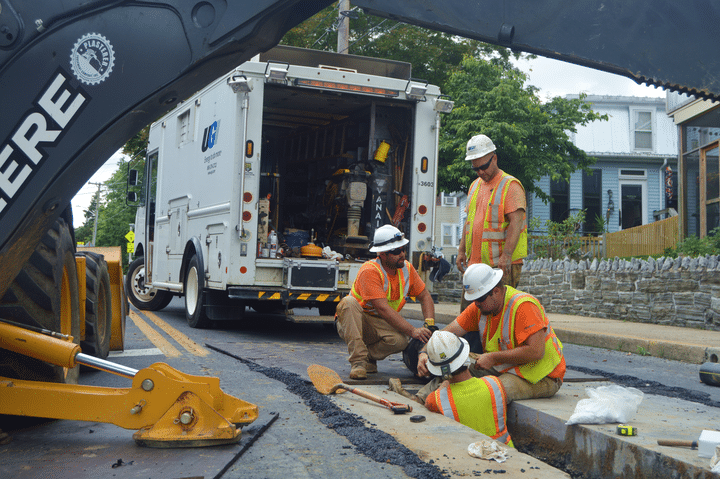 UGI crews perform pipeline maintenance