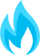 blue flame icon