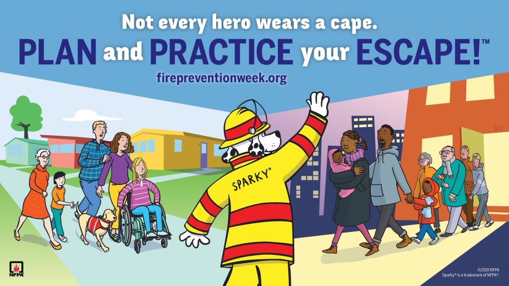 fire prevention week banner