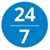 24/7 icon