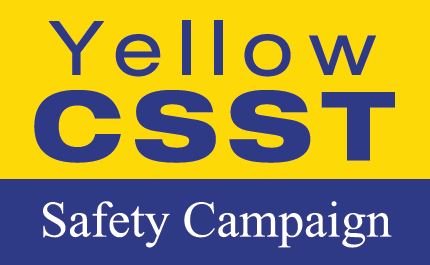 Yellow CSST Safety Campaign logo