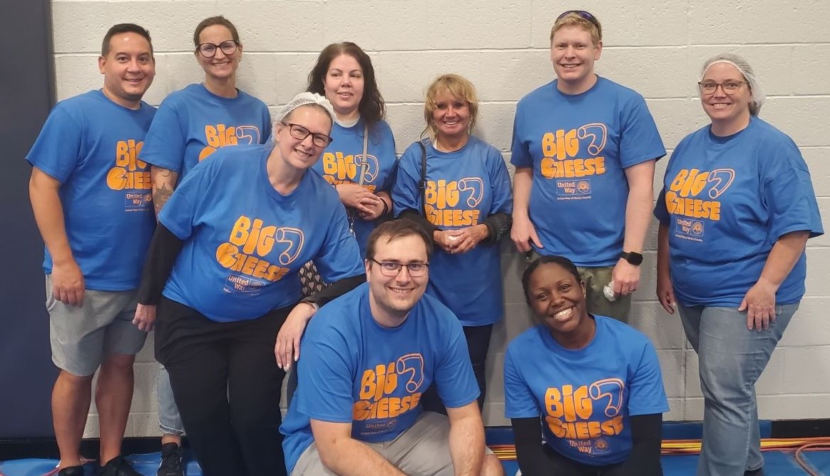 UGI employees stand together at Big Cheese event.