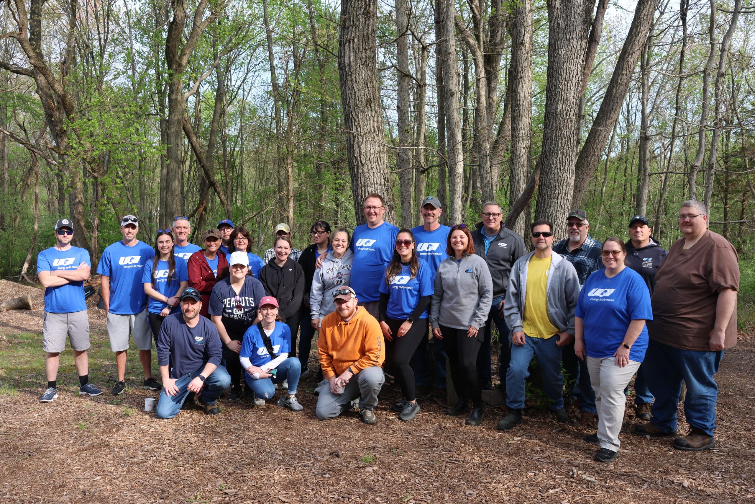 UGI employees at Rock Hollow Woods
