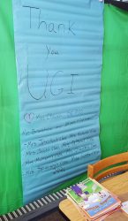 Thank you note from Dallas Elementary.
