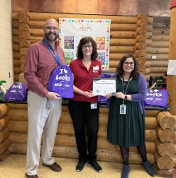 Literacy kits were delivered to Dallas Elementary.