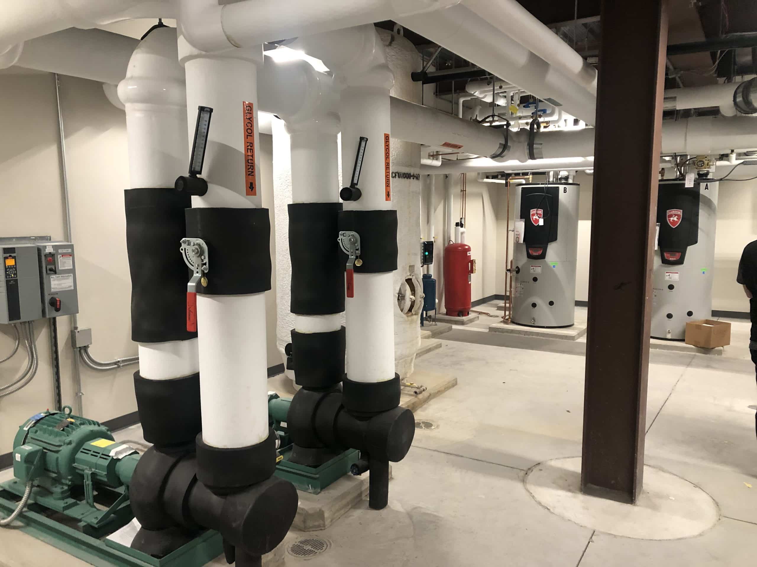 Weiss Hall's updated energy systems.